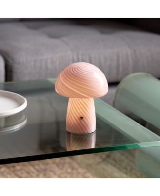 Mini Cordless Glass Mushroom Lamp