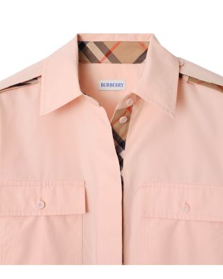 Cotton Poplin Shirt Dress