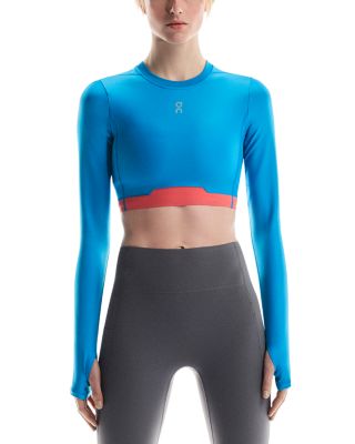Train Long Sleeve Crop Top