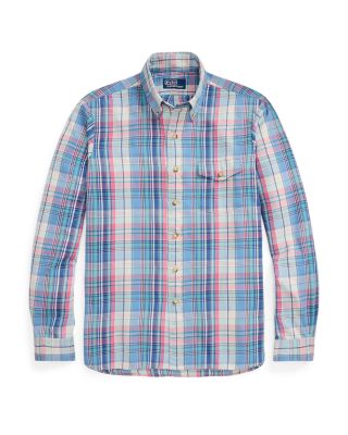 Classic Fit Plaid Twill Shirt