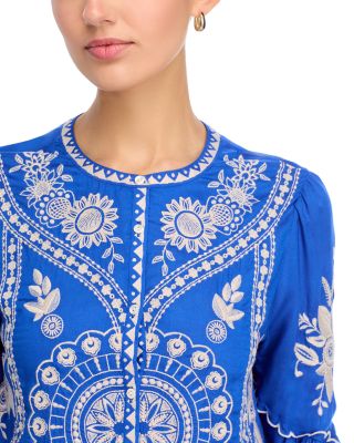 Scallop Sleeve Blouse