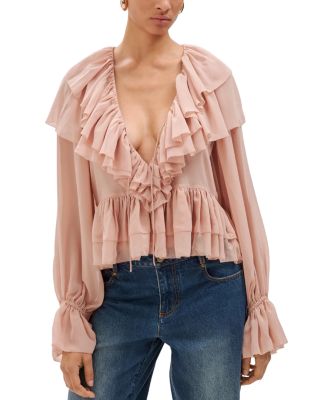Ronny Kobo - Soraya Ruffled Blouse