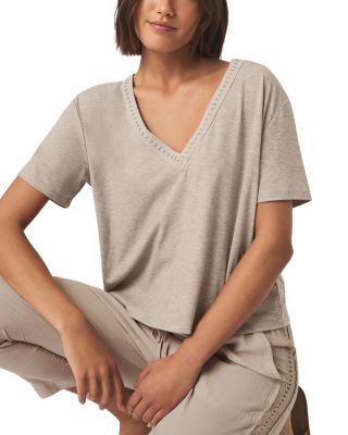 Dawn Crochet Trim Tee