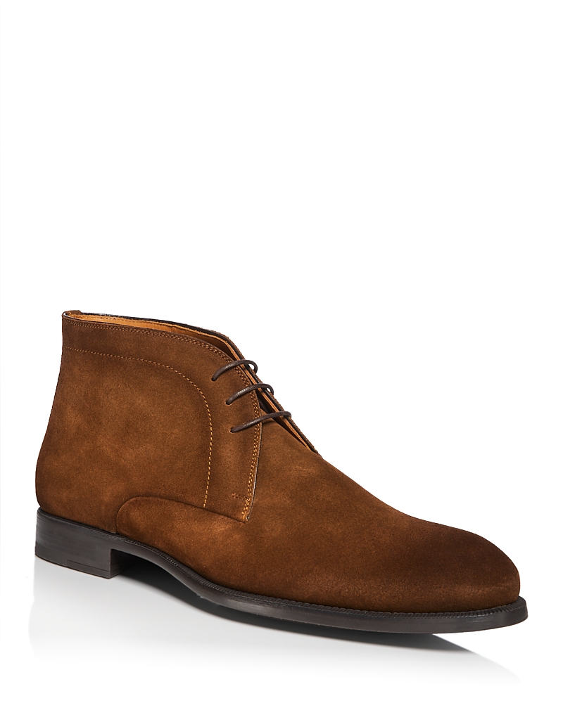 Magnanni Men's Harvey 3 Eyelet Lace Up Chukka Boots - Exclusive In Brown