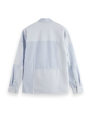 Patchwork Relaxed Fit Oxford Shirt 