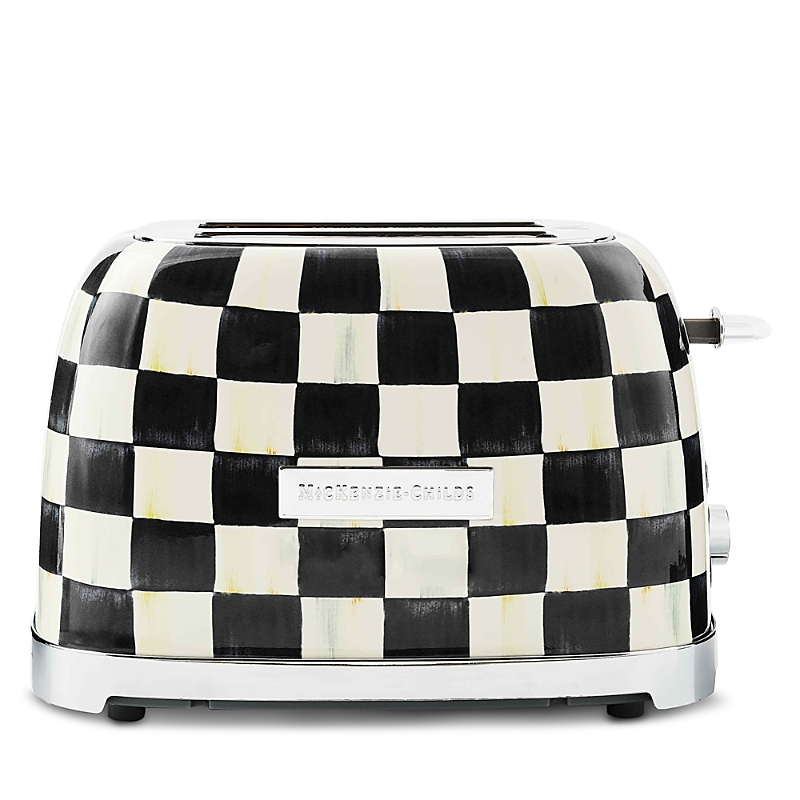 Mackenzie-childs Mocha Check 2 Slice Toaster In Multi