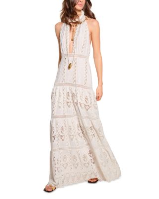 Luz Tropical Halter Maxi Dress