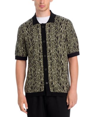 HUGO - Sgeo Short Sleeve Knitted Jacquard Shirt