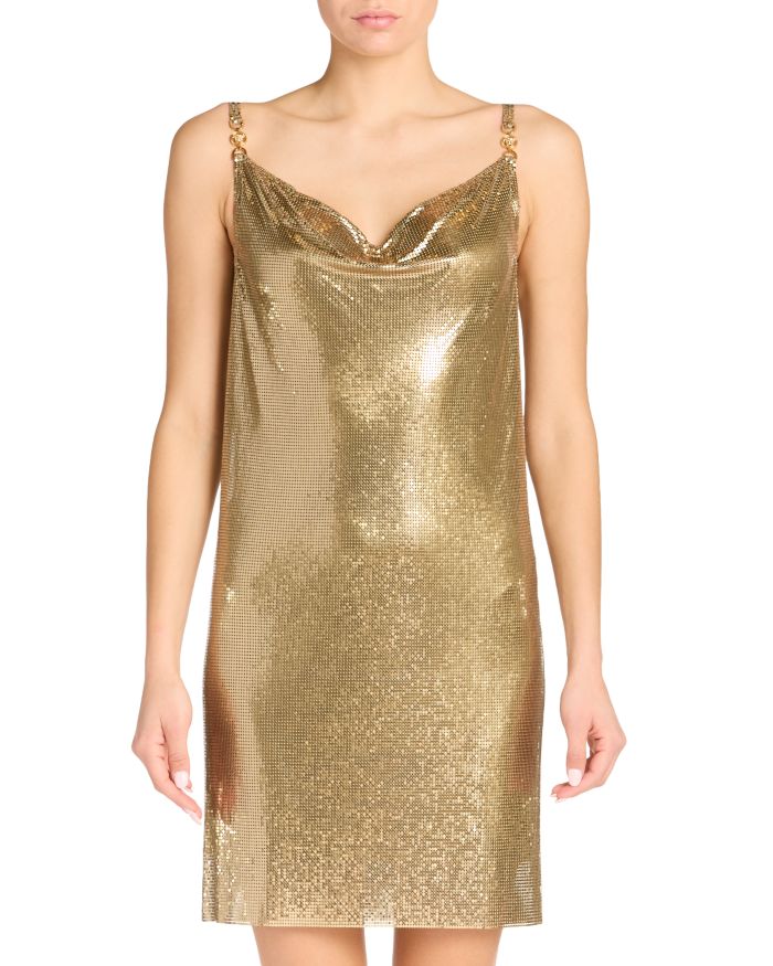 Metallic Mesh Dress