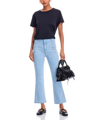 Robertson Cropped Flared Sailor Jeans in Bowery