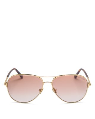 Tom Ford Clark Aviator Sunglasses, 59mm | Bloomingdale display picture 1