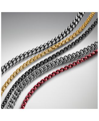 Men's Curb Chain Bracelet in Sterling Silver, 8mm