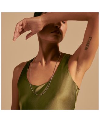 Sterling Silver Classic Box Chain Necklace, 26"