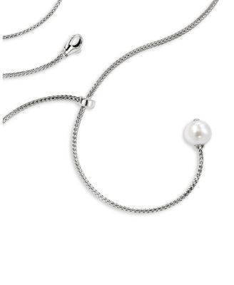 Sterling Silver JH Essentials Cultured Freshwater Pearl Adjustable Lariat Necklace, 23"