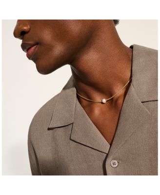 14K Yellow Gold JH Essentials Cultured Freshwater Pearl Pendant Necklace, 16-18"