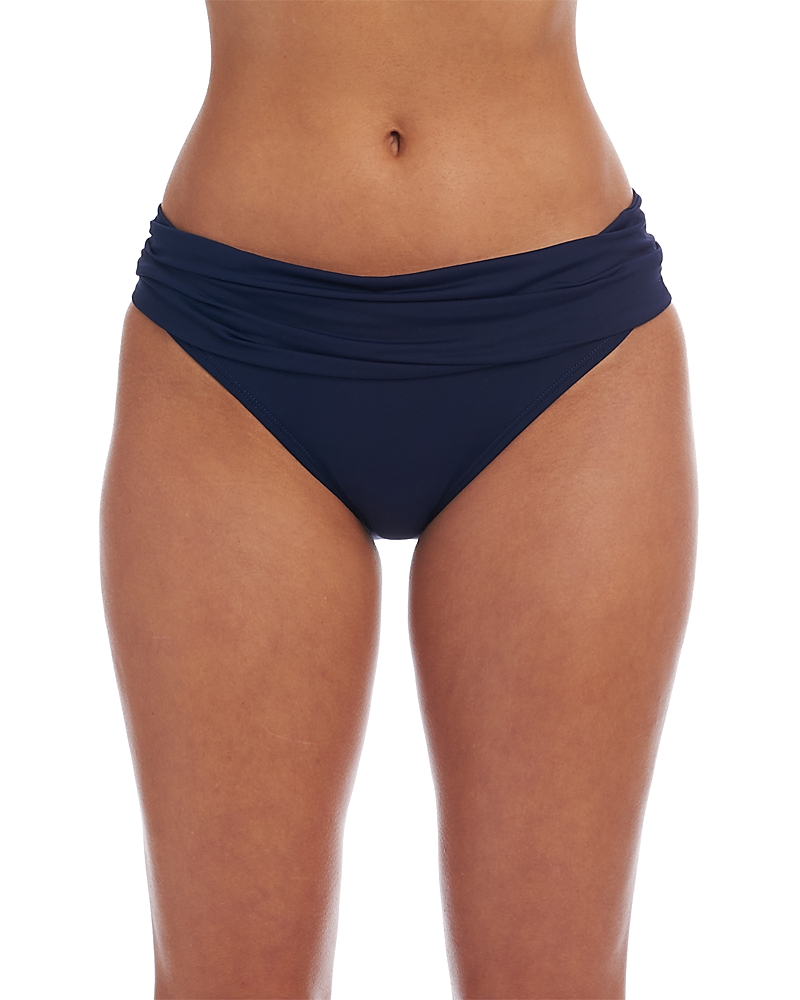 LA BLANCA ISLAND GODDESS SHIRRED BIKINI BOTTOM