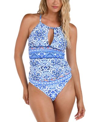 Alboran High Neck Tankini Top