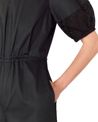 Broderie Poplin Jumpsuit 