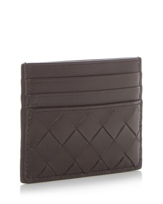 Intrecciato Leather Card Case
