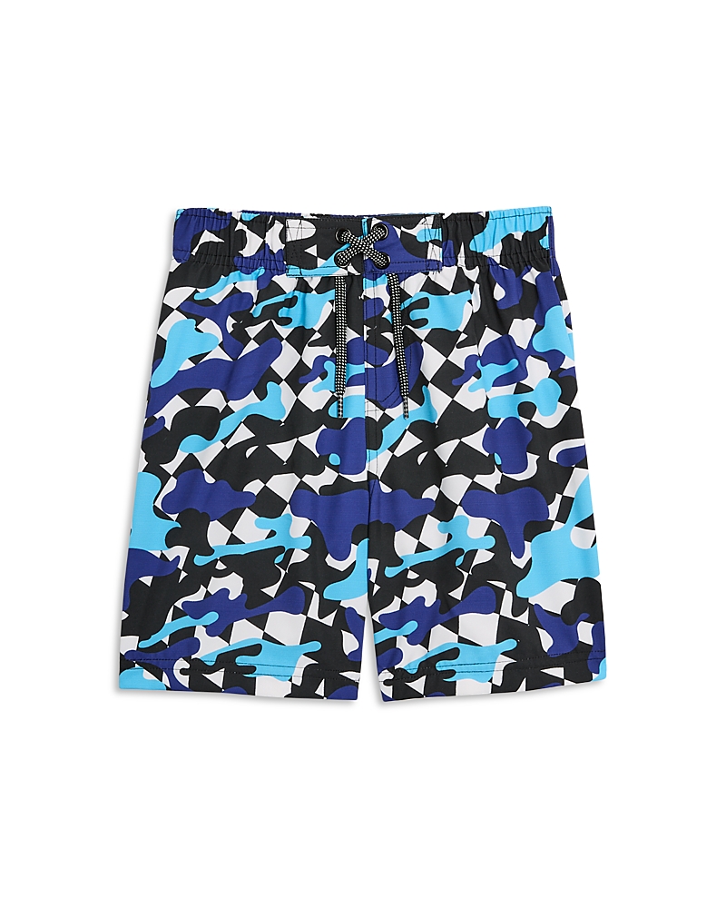 Mish Mish Boys' Camo Check Board Shorts - Little Kid