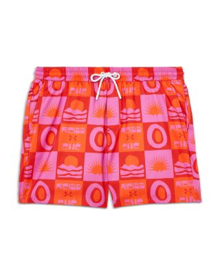 CHE Trinity Tile Print 4.9" Swim Shorts