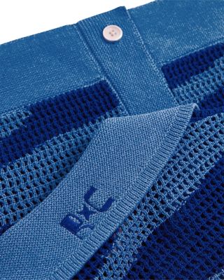 CHE Soleil Wave Jacquard Knit Short Sleeve Shirt