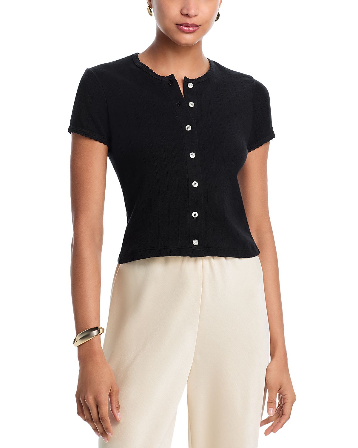 Leset Pointelle Top