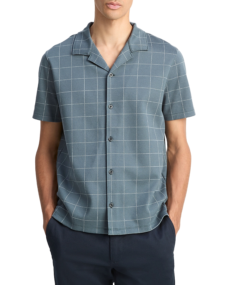 Vince Windowpane Camp Shirt