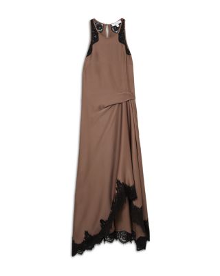 Anais Draped Lace Dress