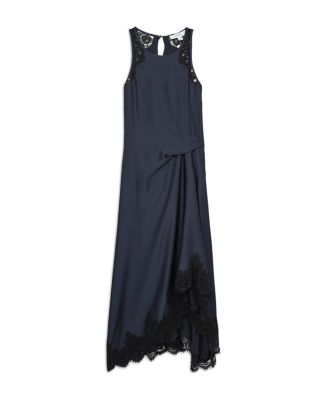 Anais Draped Lace Dress 