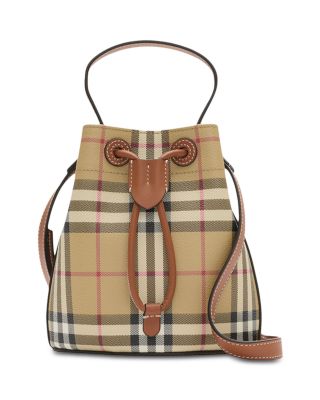 Burberry - Mini Check Bucket Bag