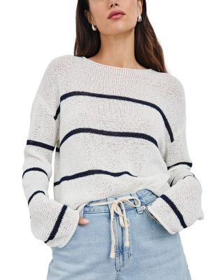 Evangeline Stripe Boat Neck Sweater