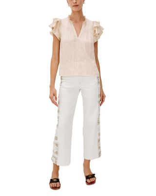 Calista Double Flutter Sleeve Top