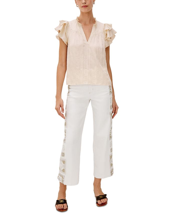 Calista Double Flutter Sleeve Top
