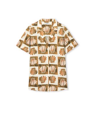 Theis Printed Notch Collar Shirt