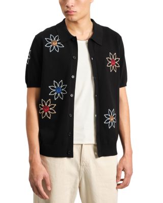 Wax London - Tellaro Embroidered Button Front Shirt