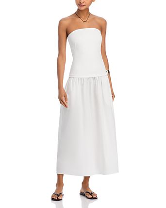 white maxi dress designer Cotton Long | Cami Dresses Stylish Maxi flowy dress for women with spaghetti straps Maiah White Maxi Dress -