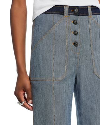 Cuffed Benji Jeans in Light Indigo