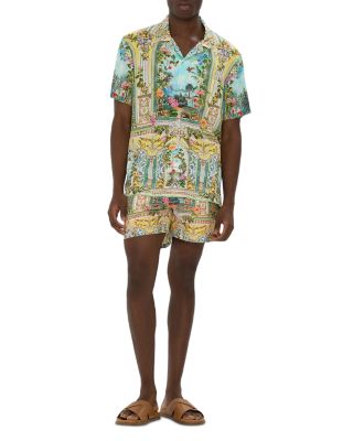 Printed Short Sleeve Camp Shirt