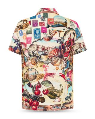 Printed Short Sleeve Camp Shirt