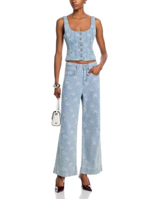 Petite Bouquet High Rise Jeans in Cornflower Multi
