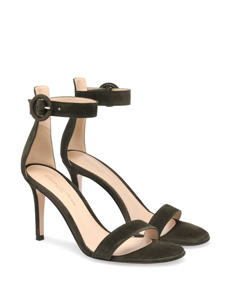 Gianvito Rossi Women's Portofino 85 Sandals in Green Leather