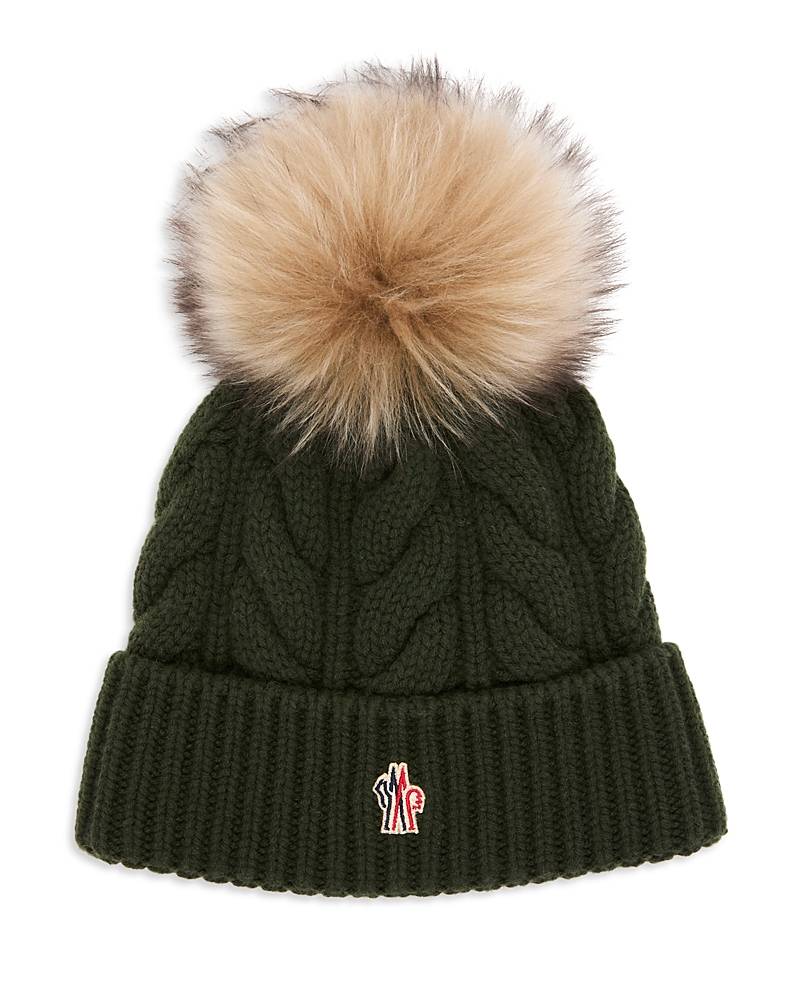 Moncler Knit Hat In Green