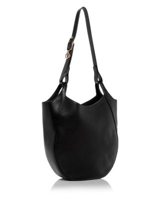 Le Foulonn&eacute; Large Leather Hobo Bag