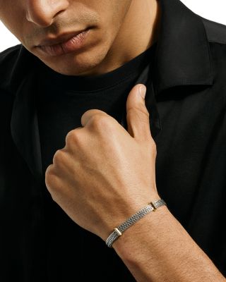 Sterling Silver & 14K Yellow Gold Icon Link Bracelet