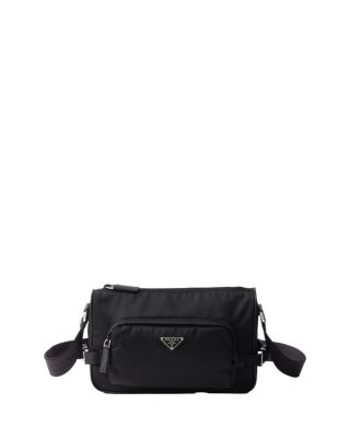 Medium Re-Nylon and Saffiano Leather Shoulder Bag