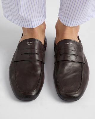  Men's Shuffle Antiqued Leather Loafers