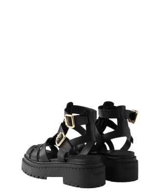  Women's Leather Sandals with Ankle Straps