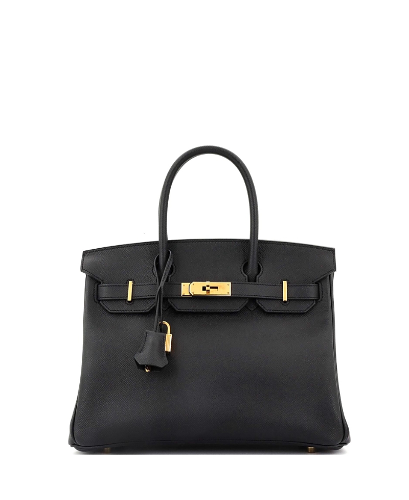 Pre-owned Pre-owned Hermes Hermes Birkin 30 Handbag Black Epsom With Gold Hardware