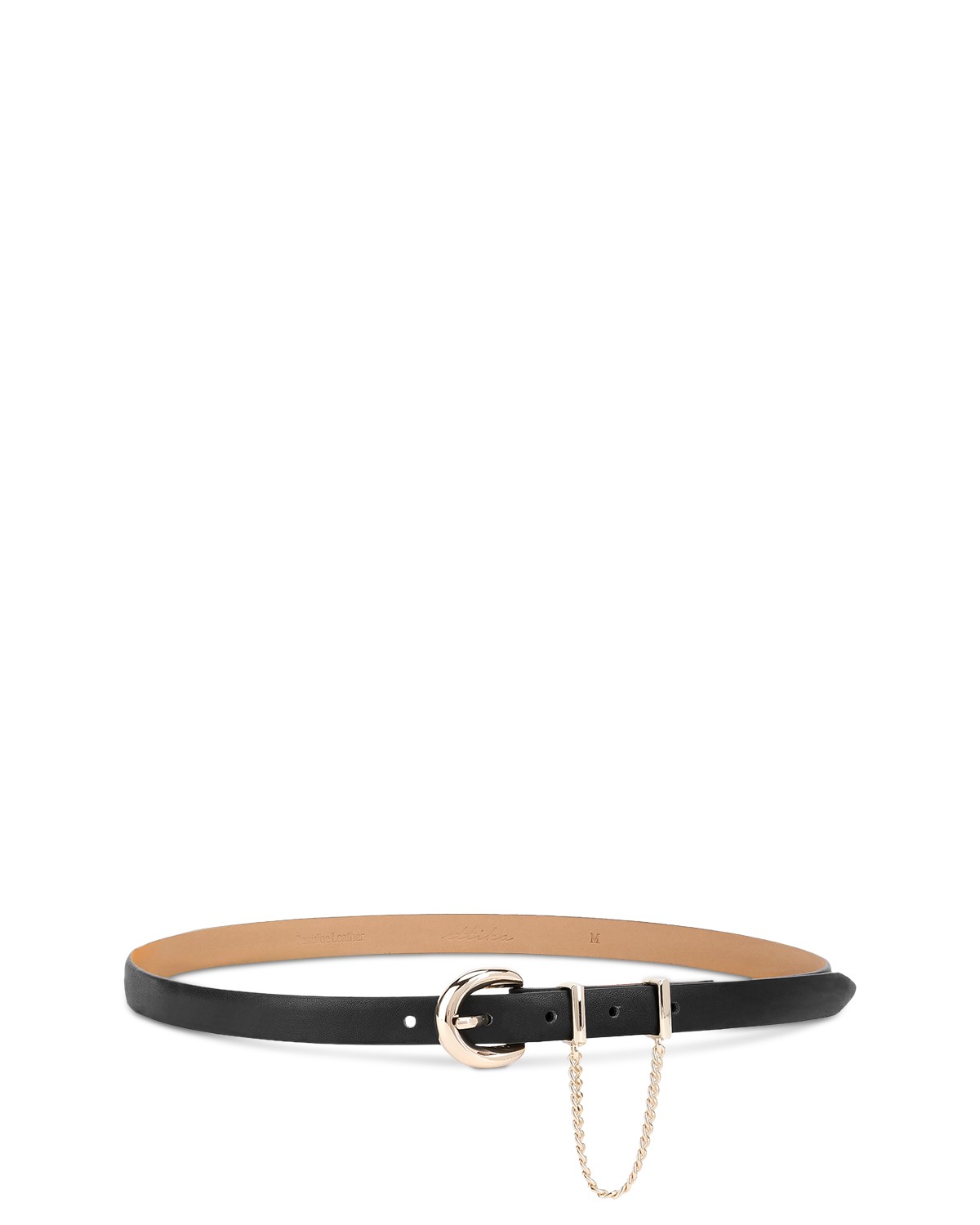 Cascade Chain Leather Belt